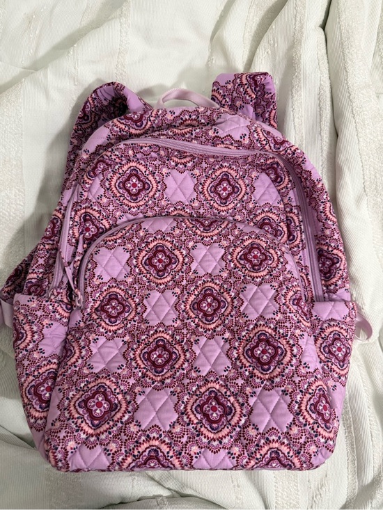 Vera Bradley Handbags - Vera Bradley Quilted Lavender and Plum Medallion Backpack